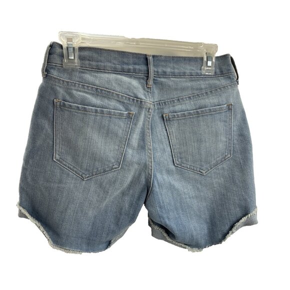 Old Navy Womens 0 Denim Shorts Sweetheart Light Wash Frayed Hem Jean - Picture 4 of 6